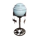 Wrought iron lamp with vine leaf pattern, 1920