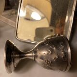 Silver and silver plated egg cup set