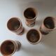 Lot of 5 stoneware mazagrans