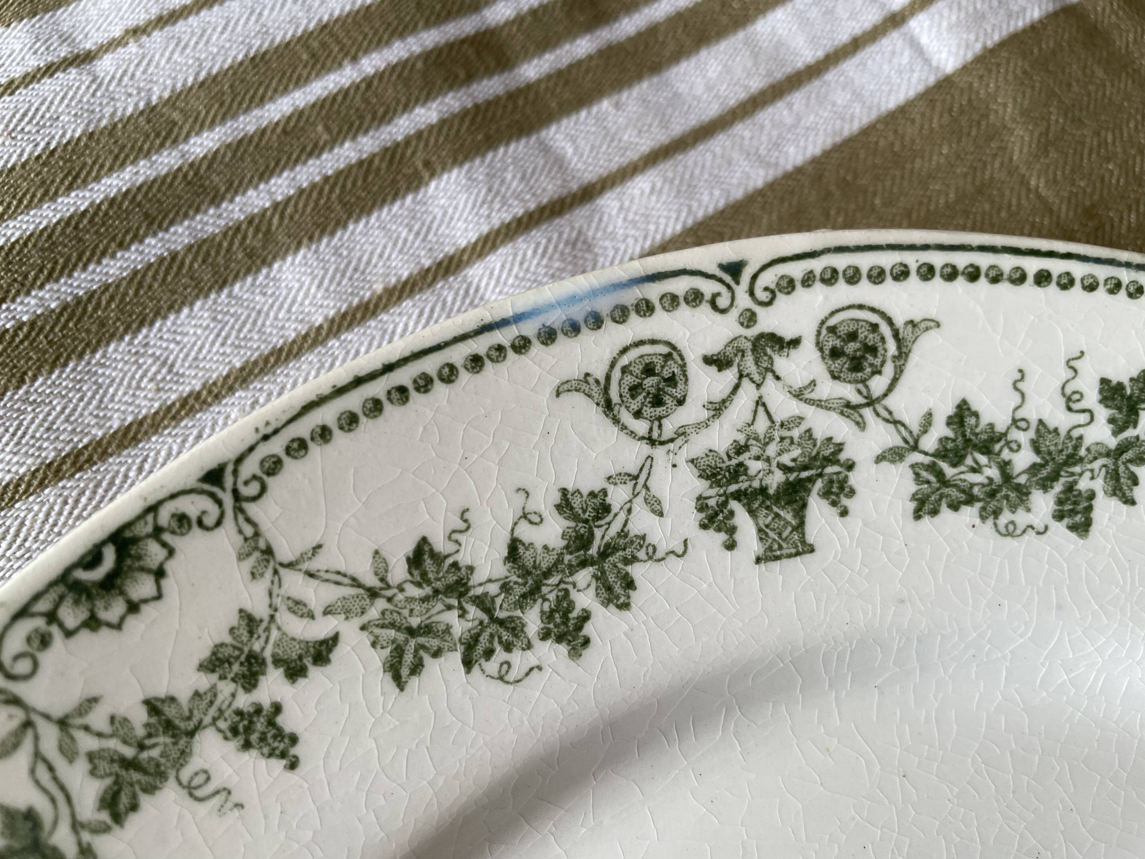 Mismatched ironstone plates