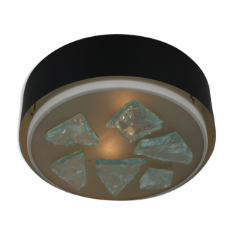 Ceiling lamp with glass manufactured by Raak in the Netherlands, 1950s