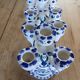 Pair of Tunisian ceramic candlesticks