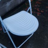 Two 80's folding chairs studio gp