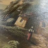 Lot of 2 old oils on canvas
