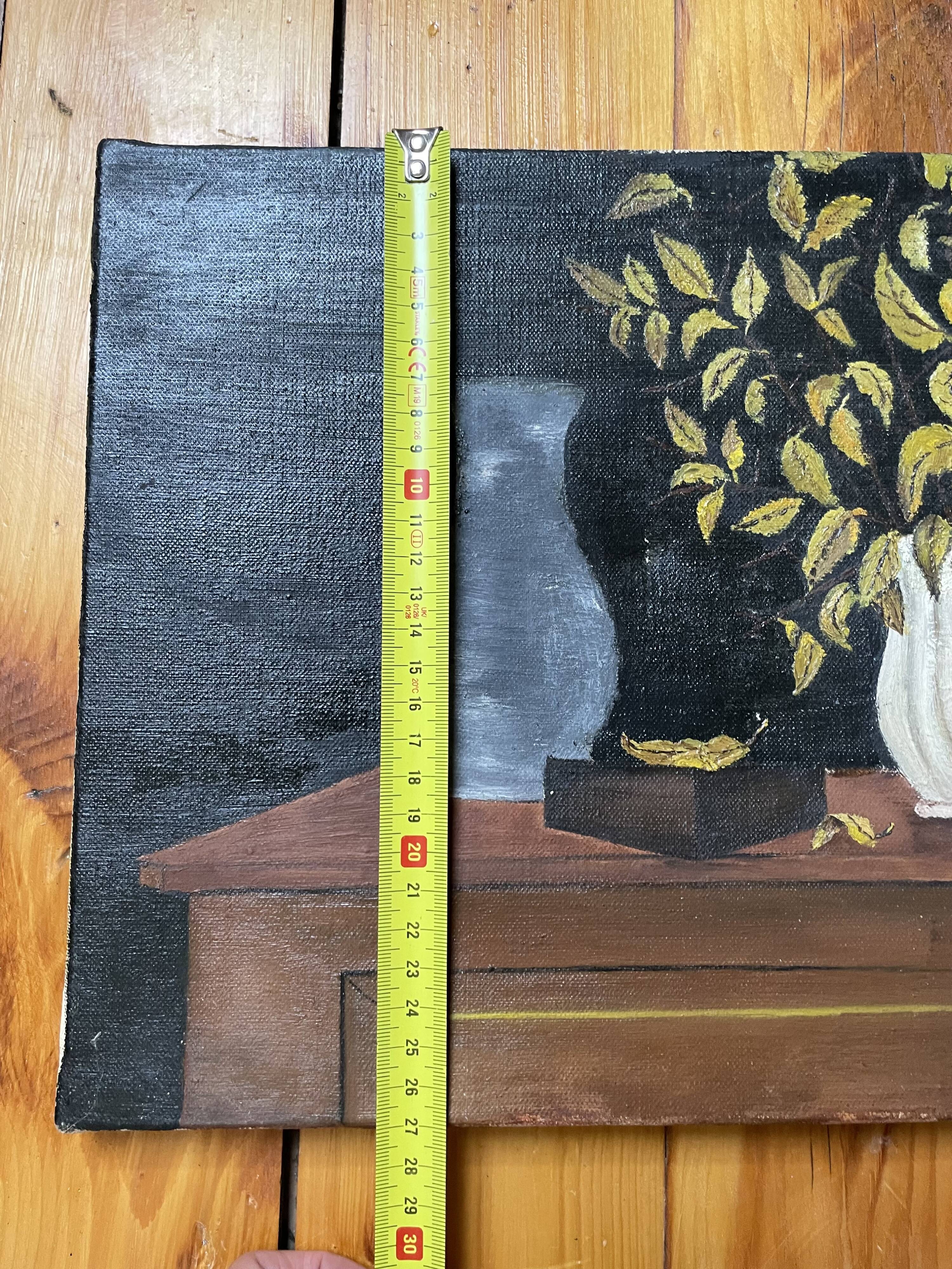 Nature morte, huile toile