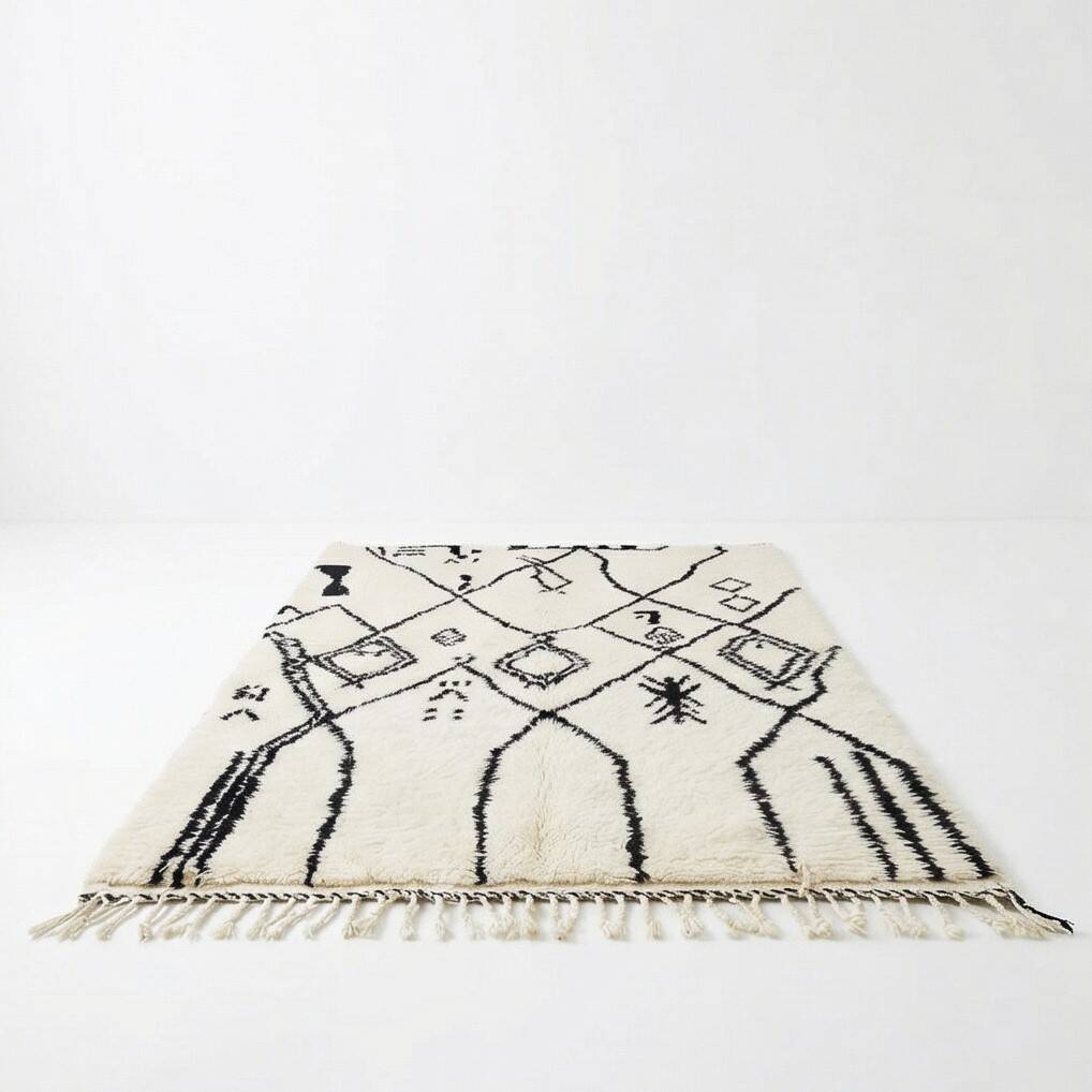 Modern colorful Moroccan rug