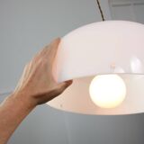 Suspension blanche Space Age de Guzzini, années 1960