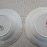 6 hollow plates Faience Orchie Moulin des loups