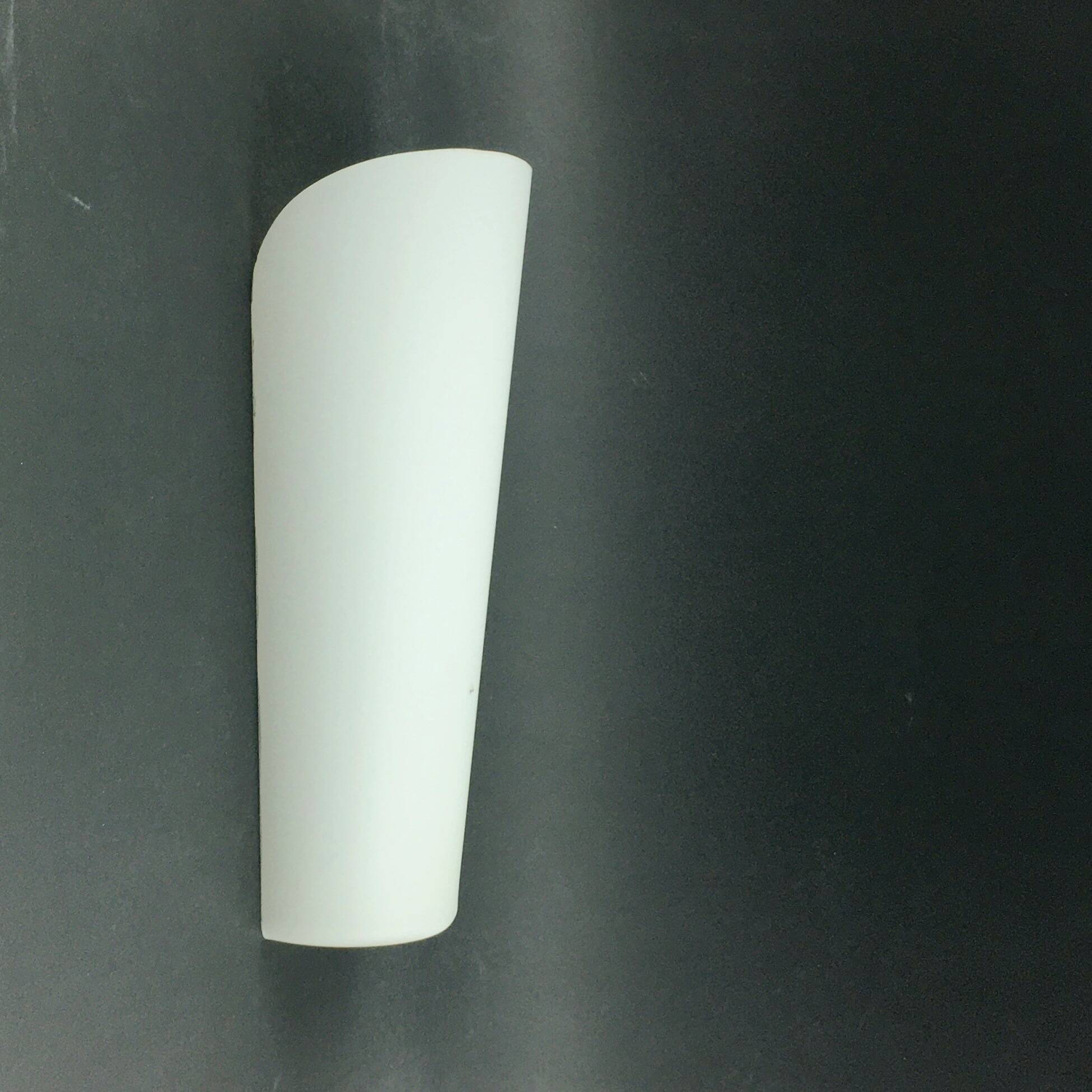 XL Mid Century Modern Opaline Glass Wall Lamp By Wagenfeld For P&P, 1950s