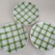 Dessert service Orchies Moulin des loups green tiles