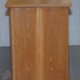 Buffet Ralph Lauren with polished slate stone and rosewood shelves.