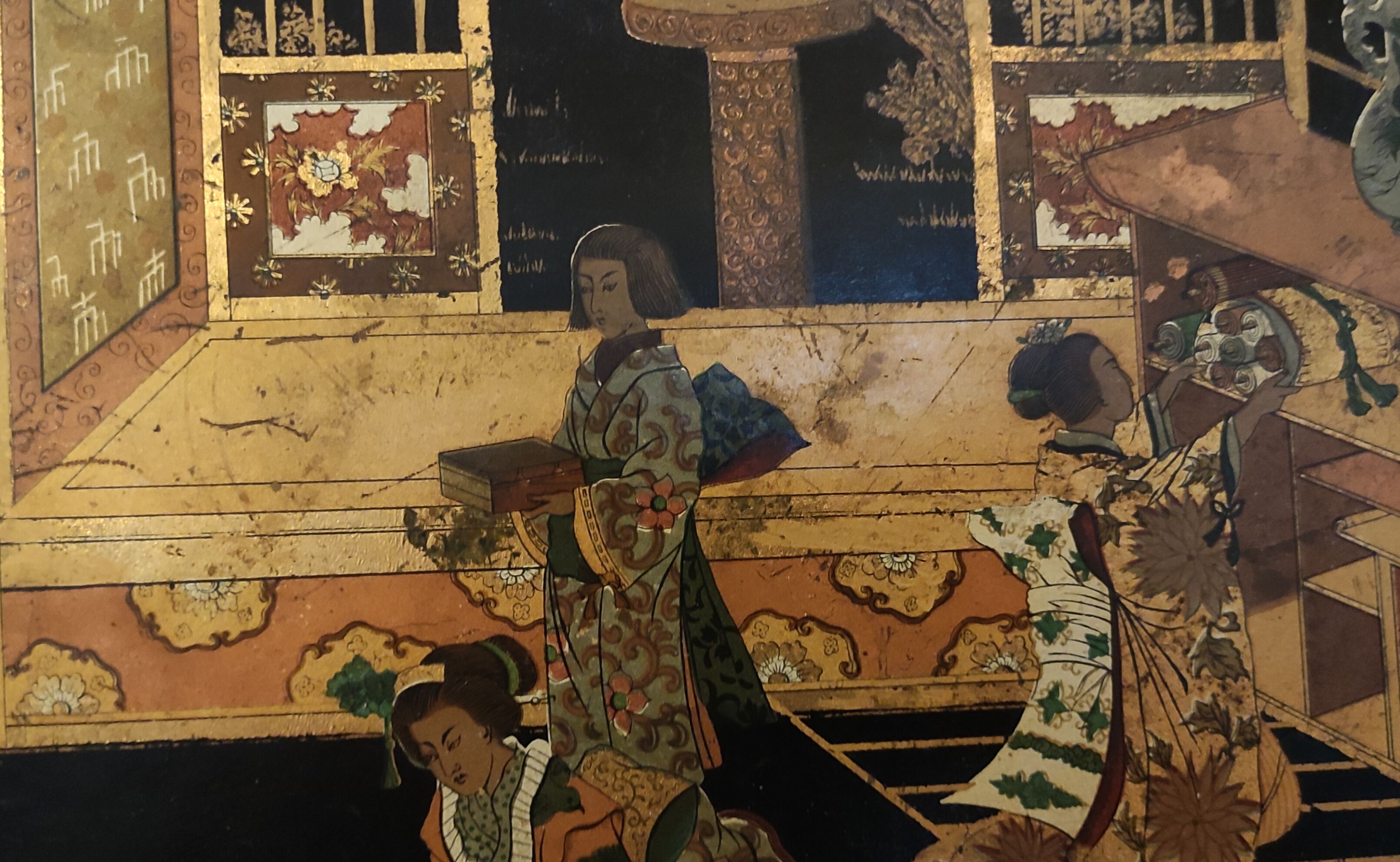 Tray Napoleon III Japanese decoration
