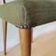 Lot of 6 Italian oak chairs from the 60s
