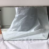 Thick engraved bevelled mirror 39cm X 30cm