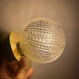 Wall lamp with vintage globe