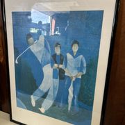 Lithographie « golf » de Heine