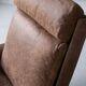 Vintage swing armchair and stool in leather by reinhold adolf for cor, 1970s, set of 2