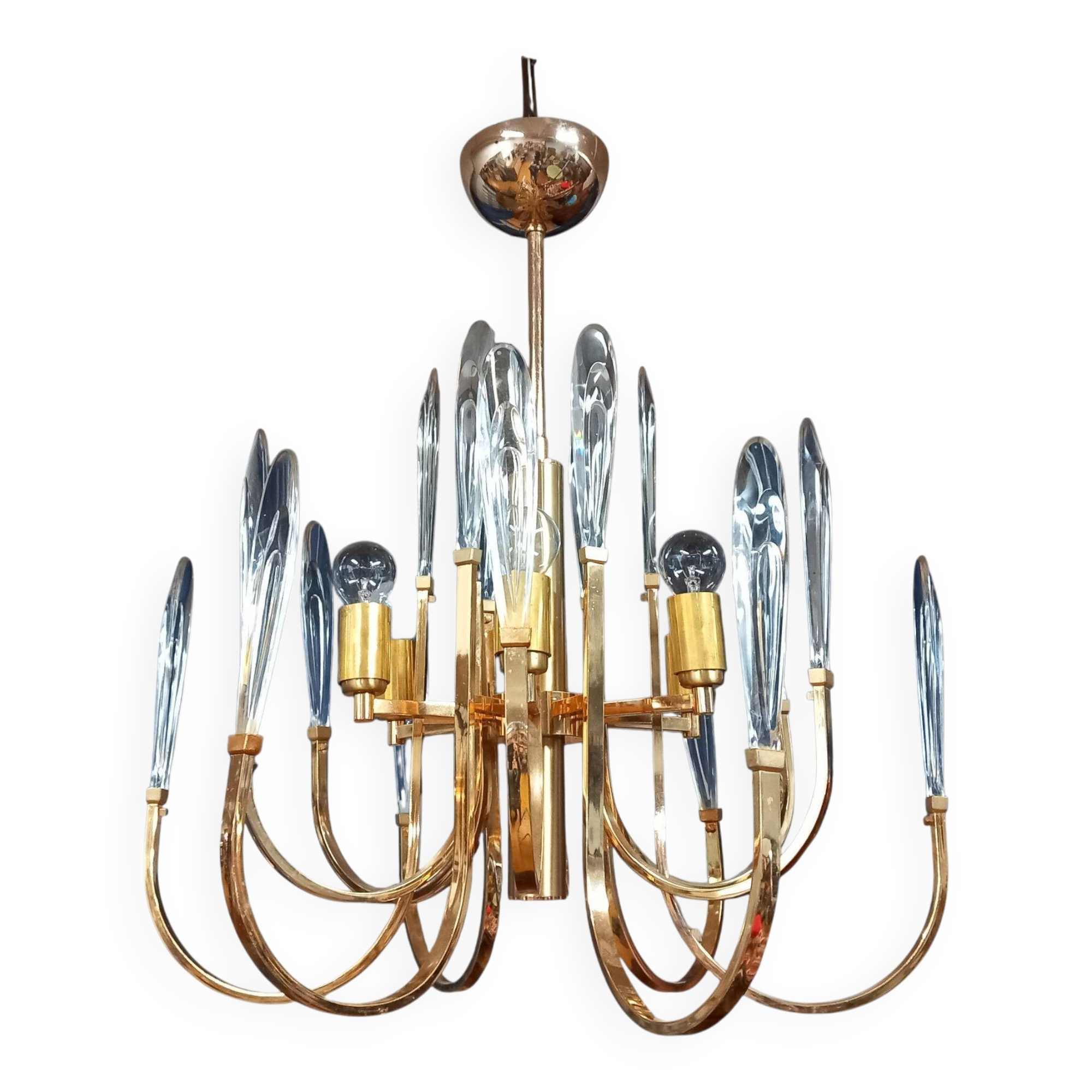 6-Light Gold Chandelier