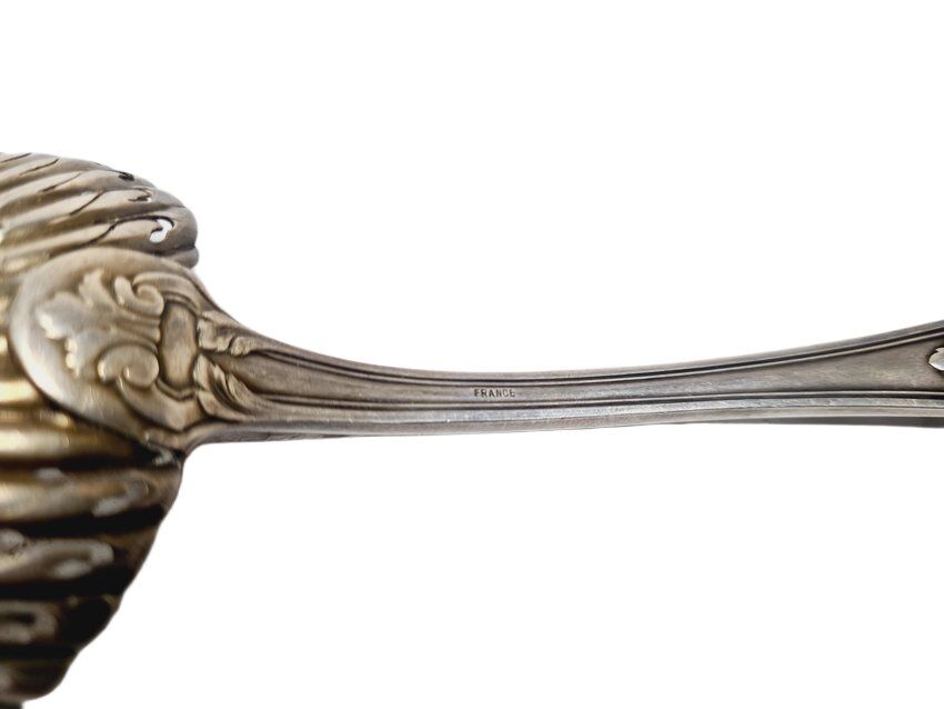 Biedermeier marinated tomato spoon, France, 1900s