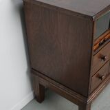 Antique German Oak Haberdashery Shop Cabinet, 1920/30s