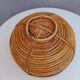Rattan and brass basket 1970