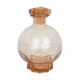Pink glass liqueur carafe