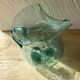 Pichet en verre  soufflé bullé  H24 cm