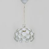 Suspension en métal blanc suspension florale. Années 70