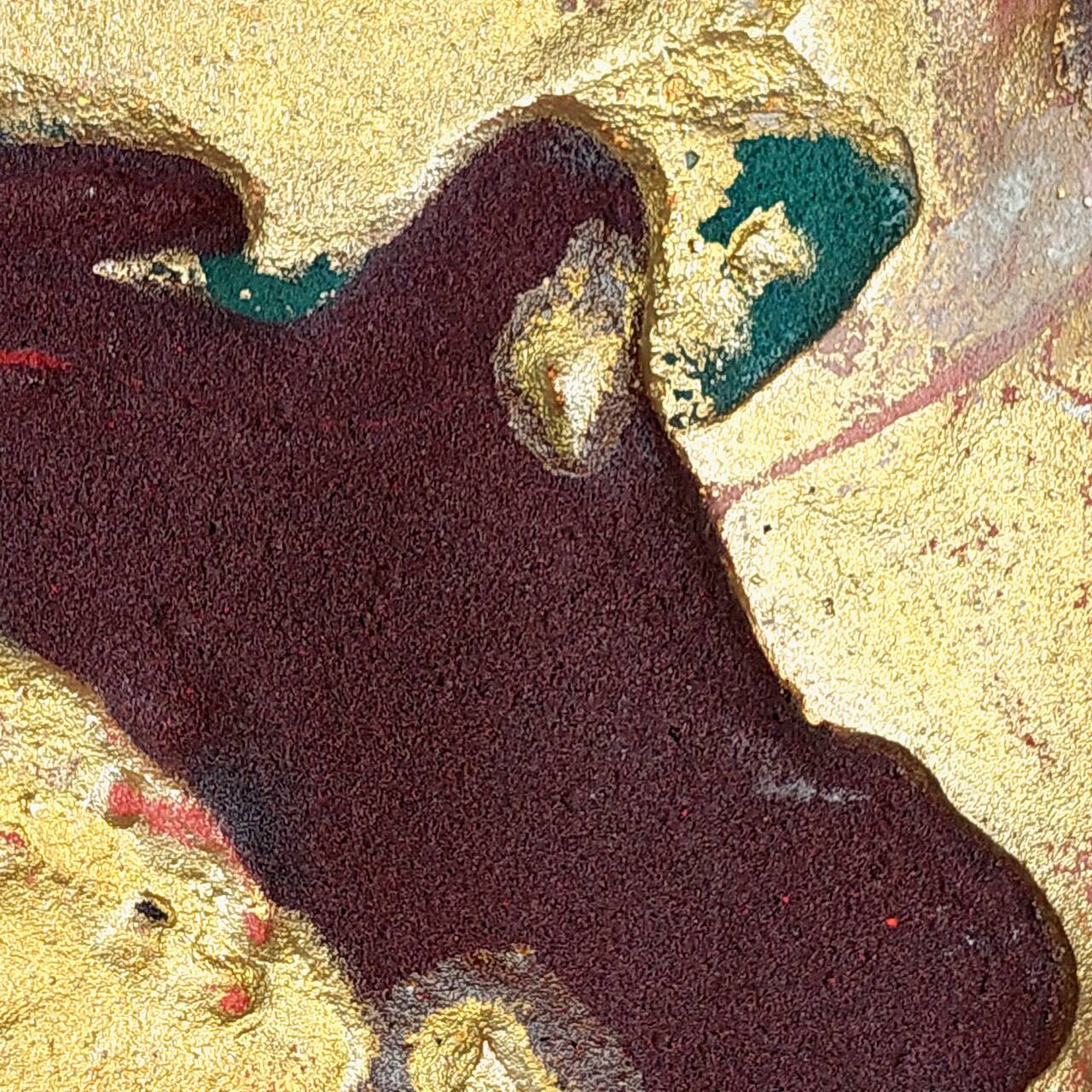 Abstract composition, mixed media, signed, dated 1979
