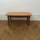 Table basse en chêne massif, travail français, années 1960