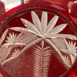 Baluster vase - cut blown crystal