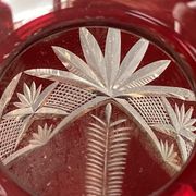 Vase balustre - cristal soufflé taillé