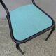 6 chaises en formica vert mint design vintage