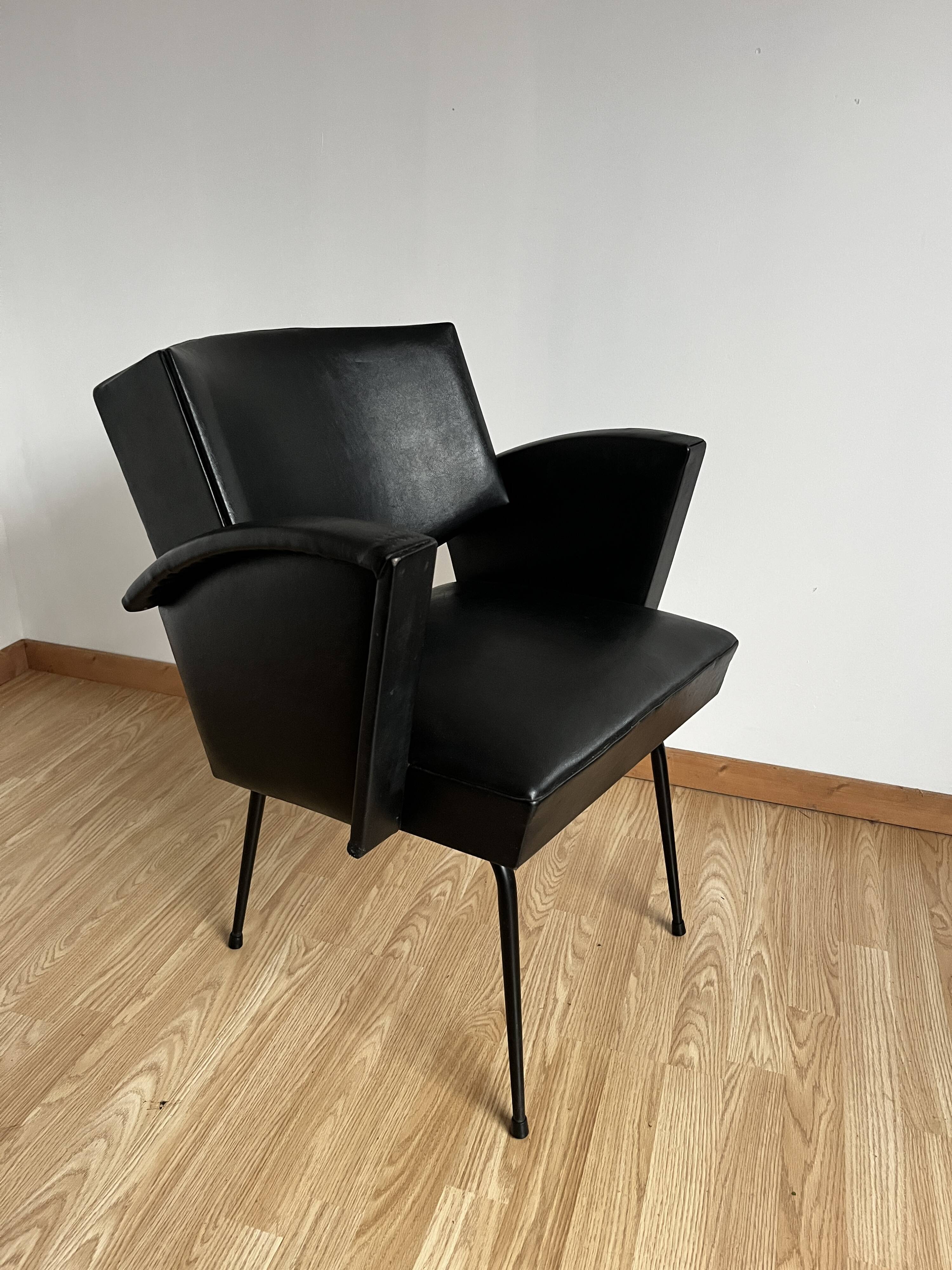 Vintage leatherette armchair