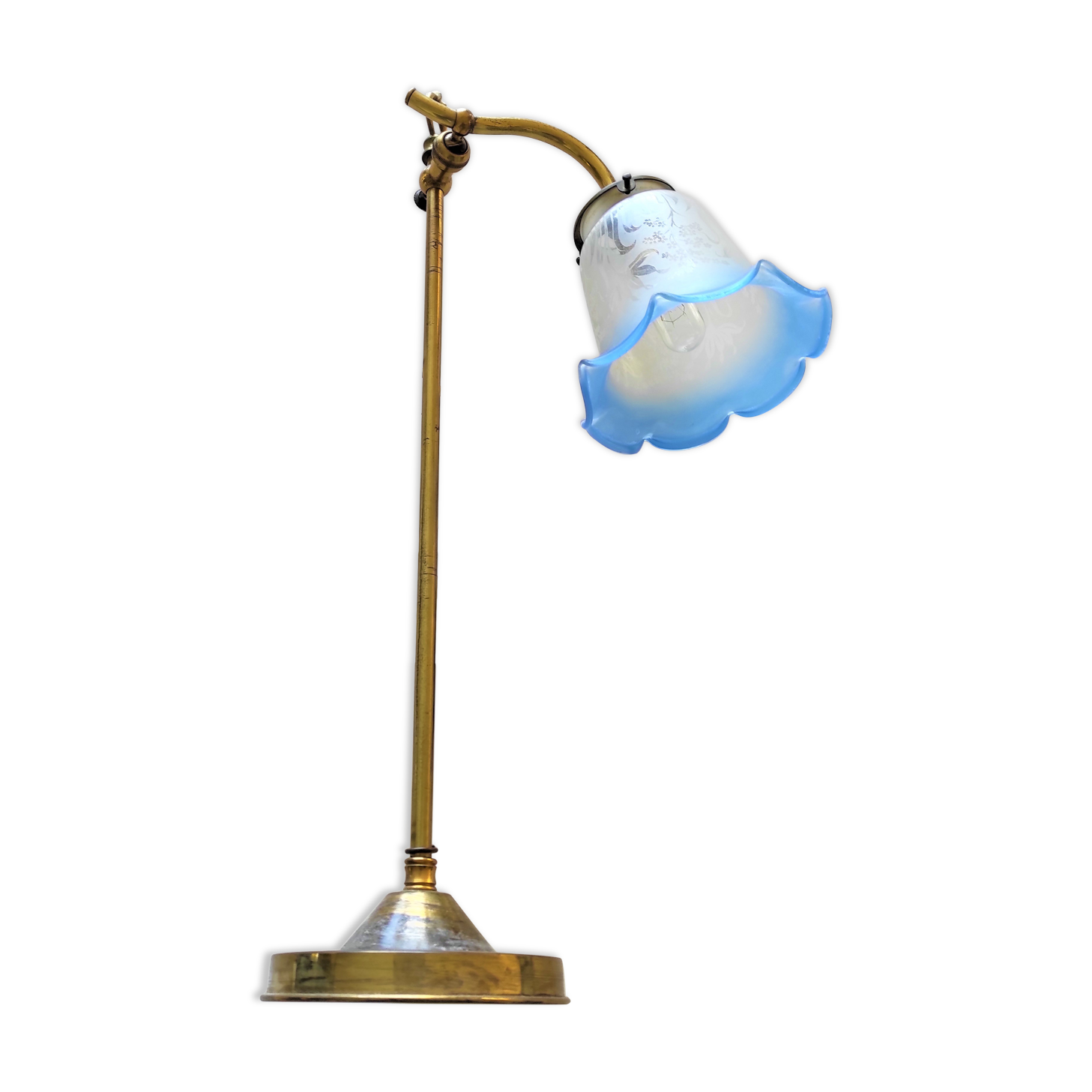 brass table or desk lamp around 1900/1930 orientable