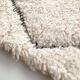 Moroccan Berber carpet blessed ouarain ecru with black diamonds engraved 284x198cm