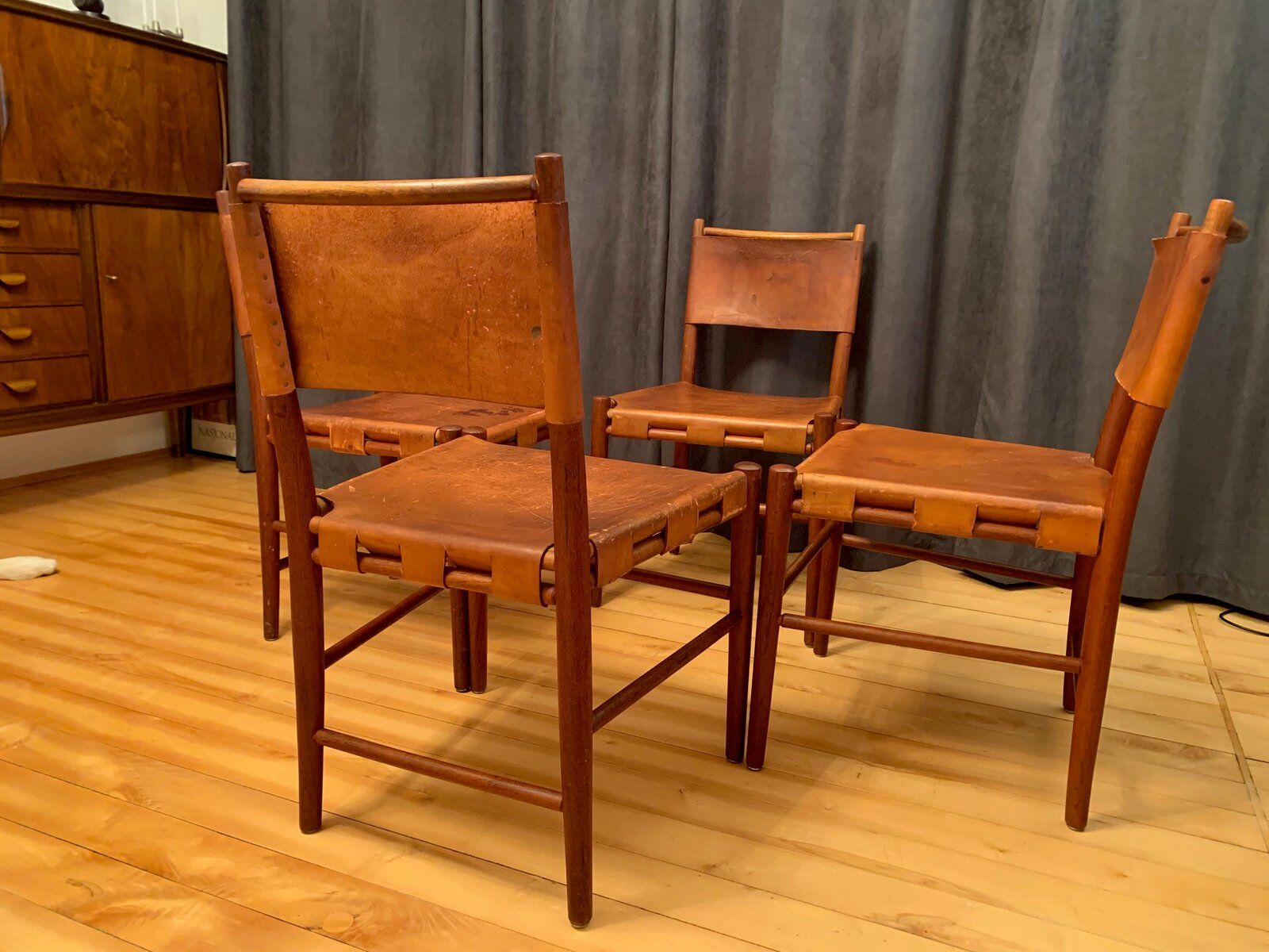 Chaises danoises, années 1960, ensemble de 4