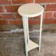 Sellette ancienne tripode art déco bois blanc vintage