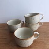 Set of 4 vintage stoneware mugs