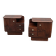 Pair of Art Deco Mahogany bedside tables