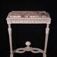 White wall lamp console Louis XVI style with pink marble top