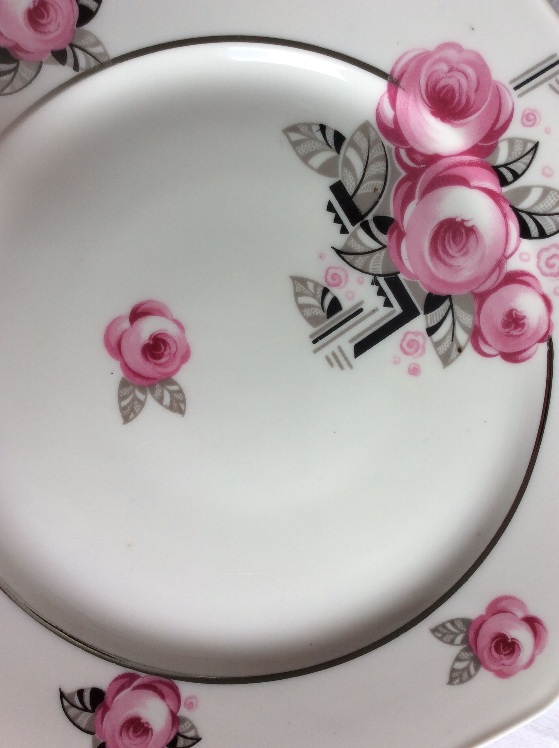 Servant dish on porcelain pedestal Limoges MC