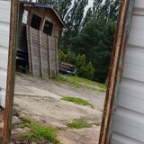 Old Burmese teak mirror