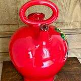 Pichet vernissé décor floral  Poët-Laval