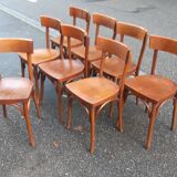 Bistro chairs 50s, set of 8