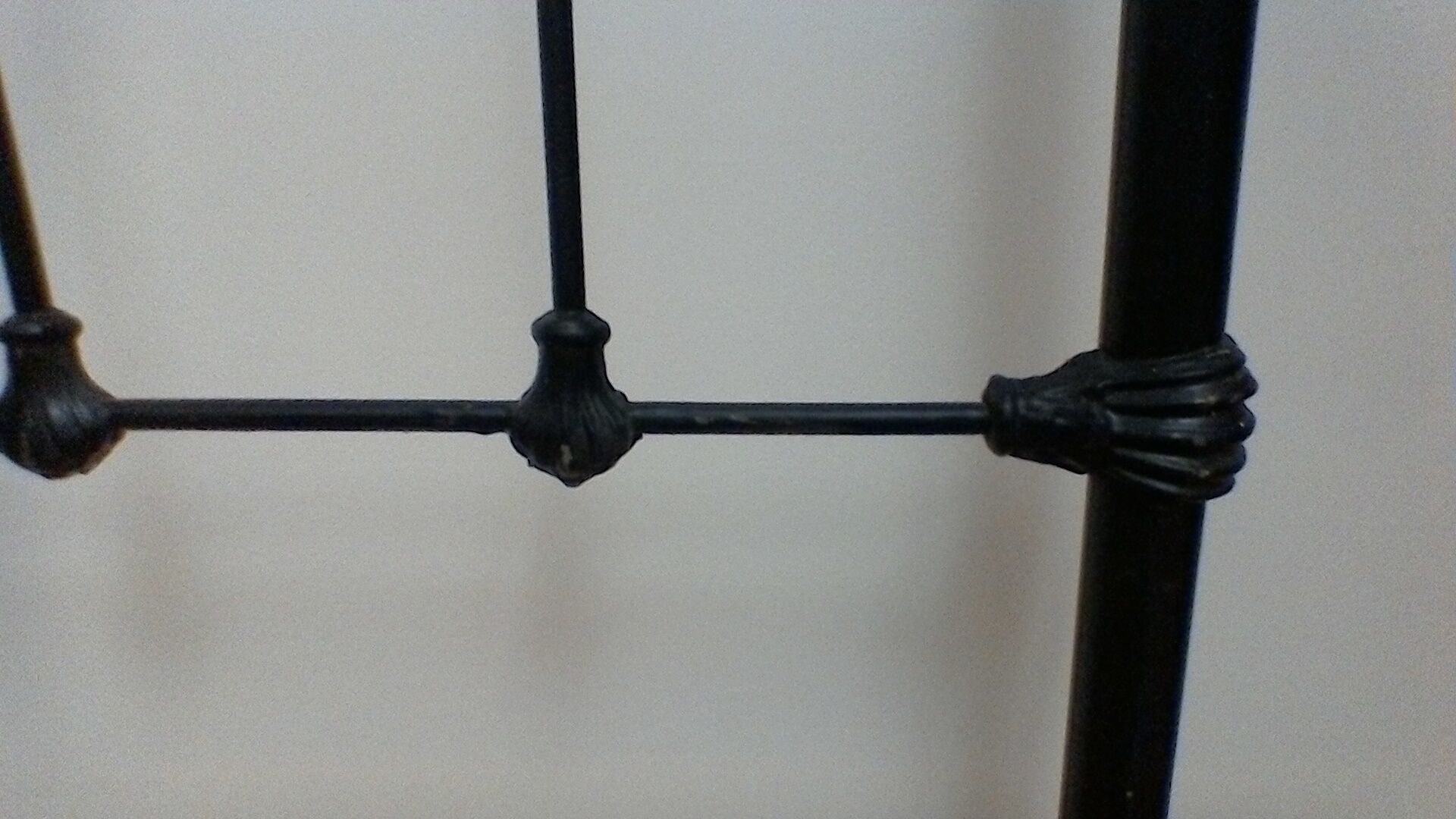 Wrought iron bed, vintage