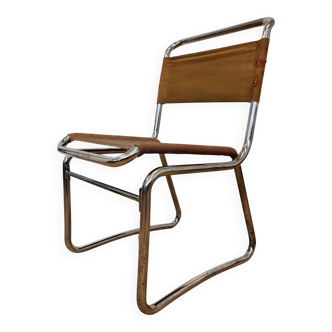 Karel Ort chrome Bauhaus chair by Hynek Gottwald - 1930 (Eisengarn)