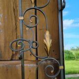 Art Deco 1930s wrought iron coat rack and hat stand