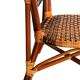 1950s-1960s handcrafted "Bistro Riviera" rattan chair