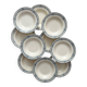 10 deep iron earthenware plates “Chinon” Choisy le Roi